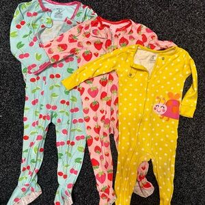 Carter's Kids 12-18M Pajama Set - Blue, Pink, Yellow